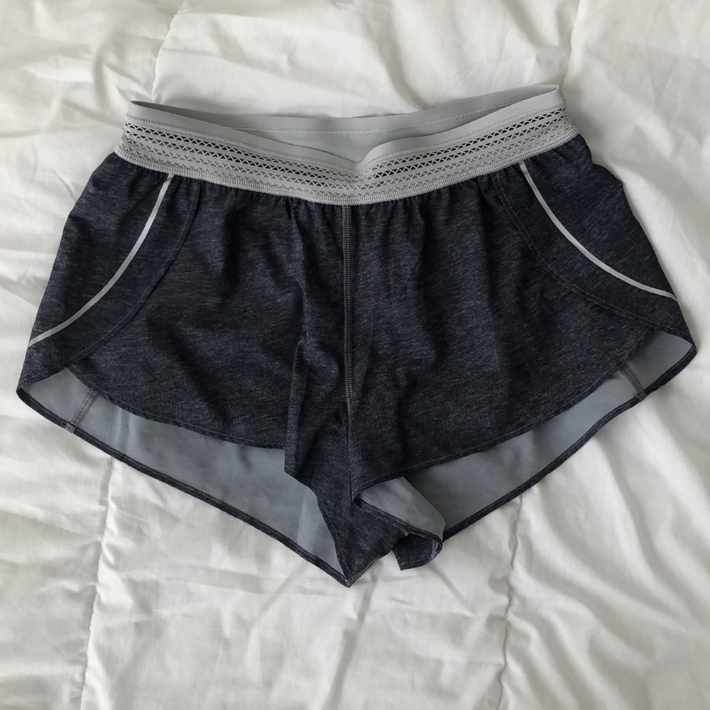 Soft size 4 gray Lululemon shorts